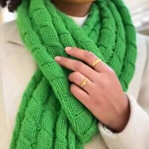 Alpaca Blend Pattern Loop Scarf 5 Different Colors